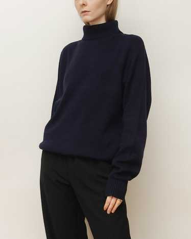 Deep Navy Turtleneck Sweater