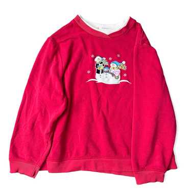 Vintage Christmas Snowman Crewneck Sweatshirt