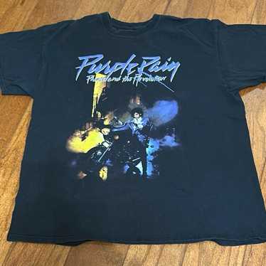 Prince Purple Rain black Graphic T-Shirt