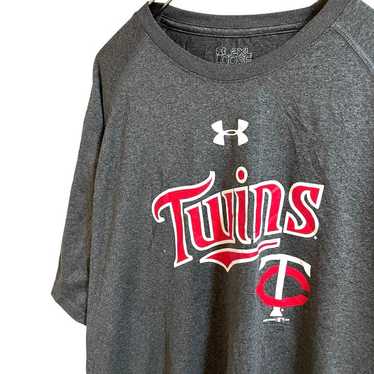 Twins Baseball Under Armor Gray 2XL