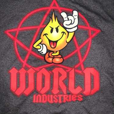 Vintage World Industries T Shirt White RARE 90s