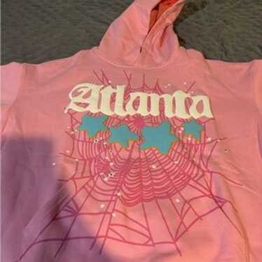 【正規品】Sp5der Atlanta ピンク Sサイズ スパイダー 説明欄必読 スパイダー アトランタ パーカー ピンク メンズ - SS23 - JP