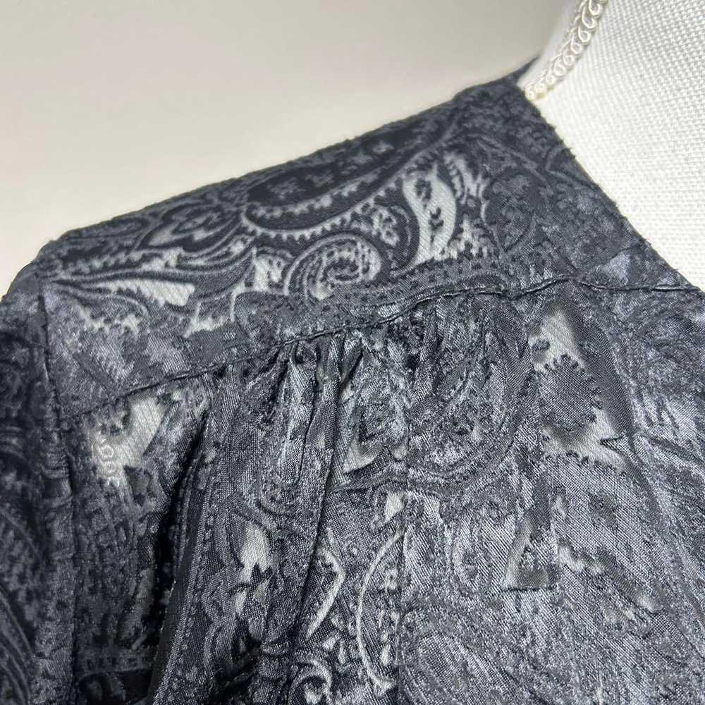 Italian-made paisley pattern long-sleeve cardigan… - image 8