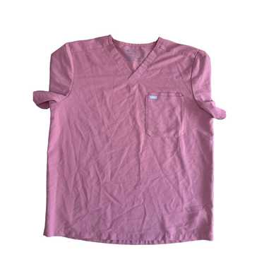 Figs Leon Three-Pocket Scrub Top (MAUVE)