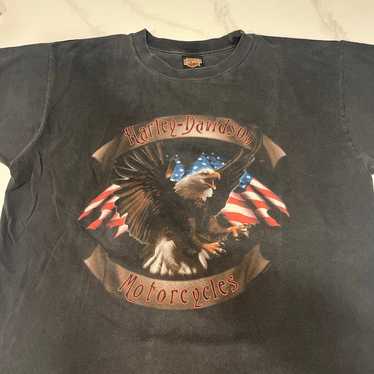 Vintage Harley Davidson Shirt Boston Mass. Eagle A