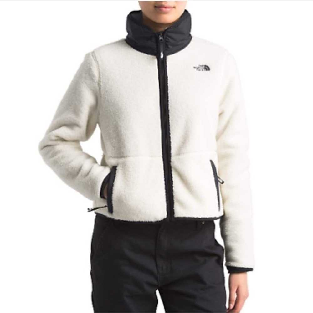 The North Face Dunraven Sherpa Cropped White Jack… - image 2