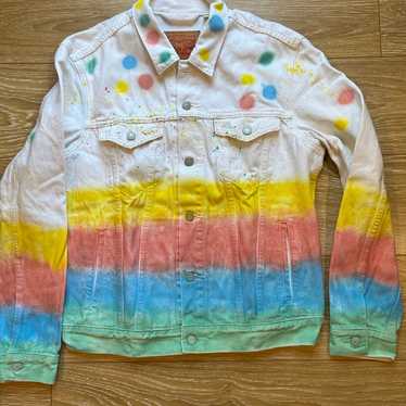 Levi Strauss Custom Colorful Denim Jean Jacket