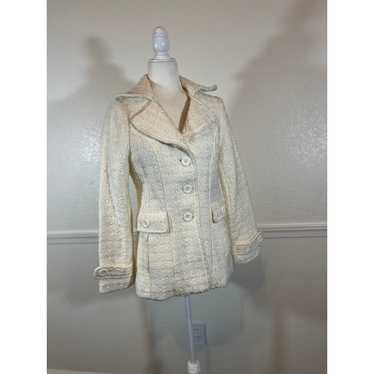 Forever 21 M Women Ivory tweed coat 1055