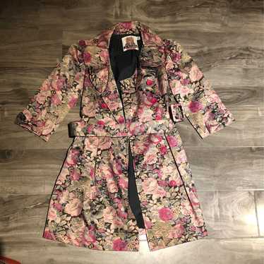 Forever 21 floral vintage coat