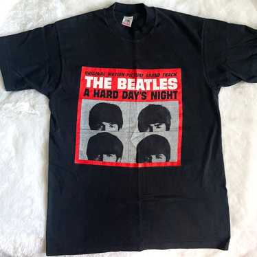 Beatles - “A Hard Day's Night”. Two Sided Black Shir… - Gem Beatles - “A Hard Day's Night”. Two Sided Black Shir… - Gem