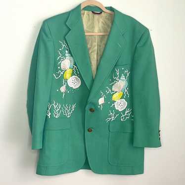 Vtg art to wear hand painted blazer