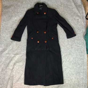 Vintage Brooks Brothers Women Coat Medium Navy Woo