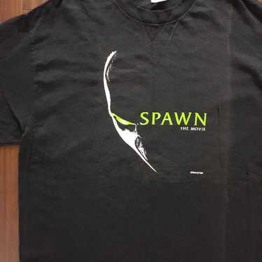 トップス SPAWN movie soundtrack T vintage XL 1997 Vintage Spawn Movie Merch T-shirt 1997 Over Print Full Print