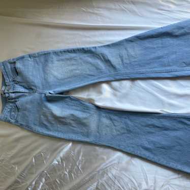 light blue washed jeans