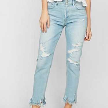 Express Vintage Skinny High Rise Ripped