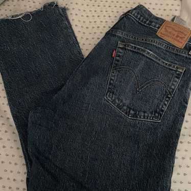 levi 501 jeans dark blue