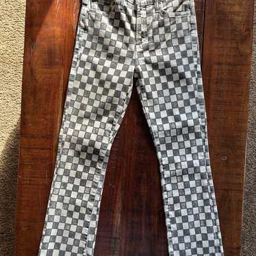 MOTHER brand checkered jeans