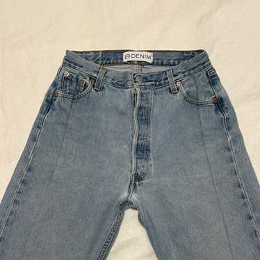 EB denim unraveled jeans