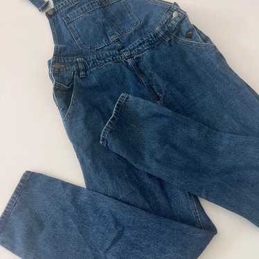 American Bazi Dolls Kill blue denim jean overalls 