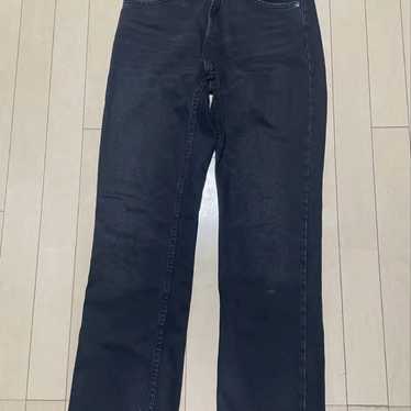 ZARA Black Straight Denim 38