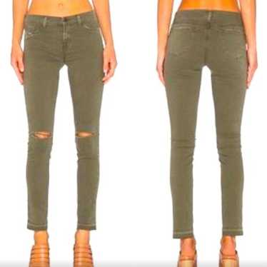 J Brand skinny leg distressed olive or military “j