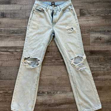 BDG Light Wash Distressed Denim