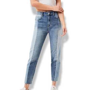 Pacsun Vintage Icon Paneled Mom Jeans With A Raw H