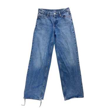 Weekday Asos Wide Leg 90s Blue Jeans Distressed Wo