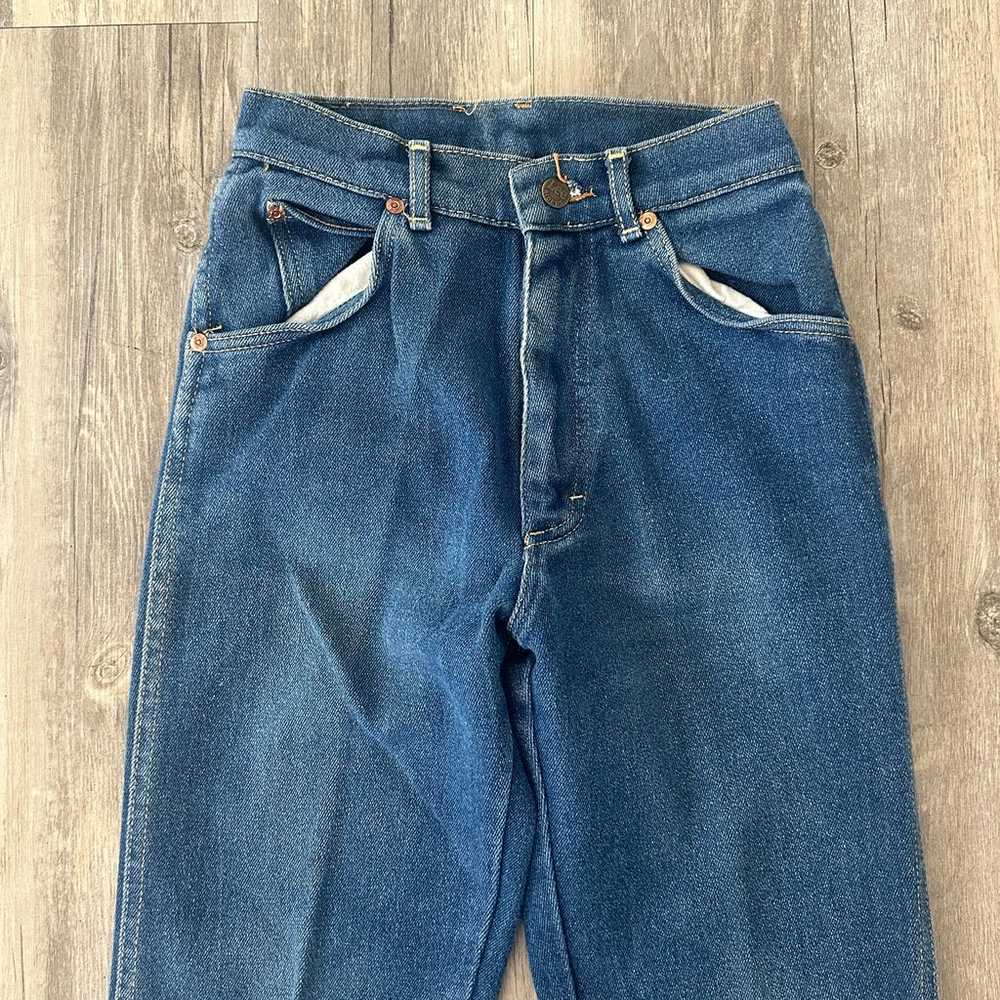 Vintage 1970s Lee Riders Jeans Women’s 24x33 Fade… - image 5