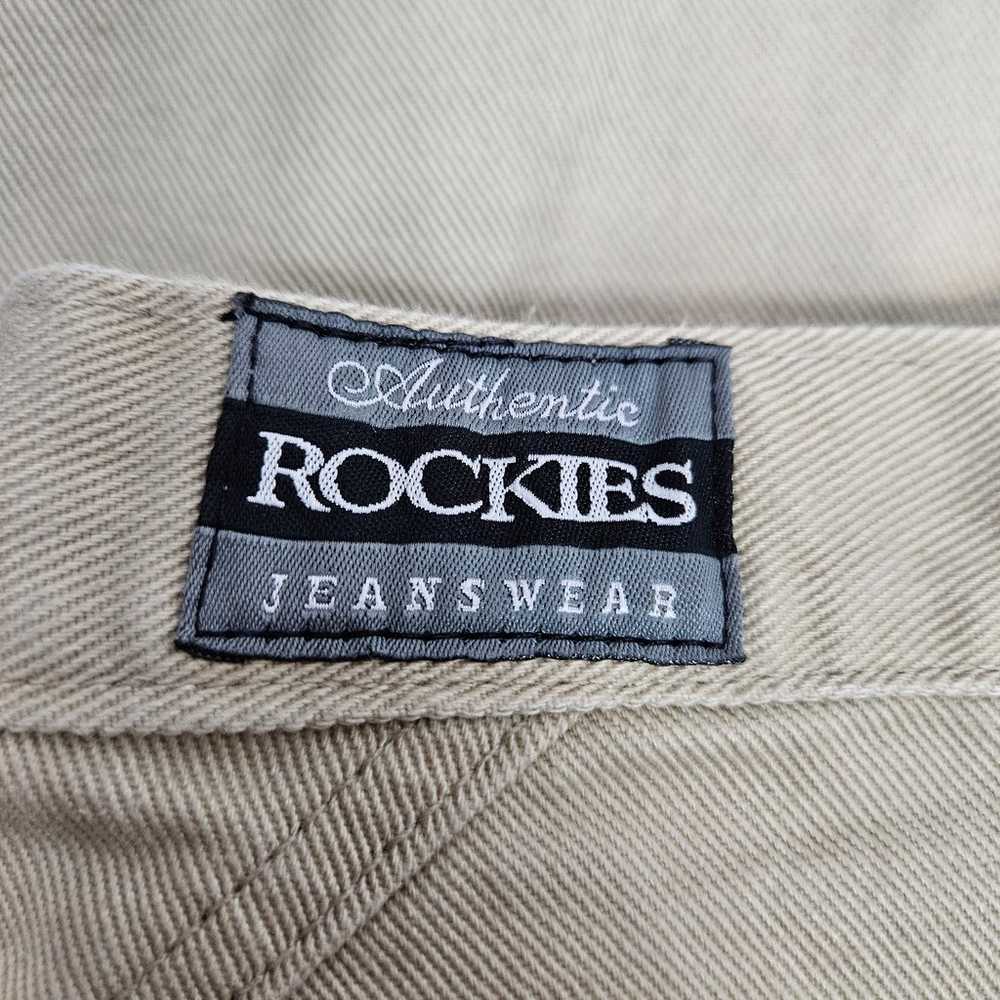 Vintage 80s Rockies Jeanswear Khaki Ultra High Wa… - image 8