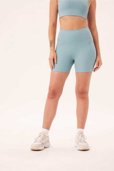 Girlfriend Collective Mist RIB High-Rise Run Short