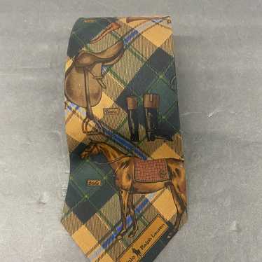 Rare Vintage Polo Ralph Lauren Equestrian Silk Tie