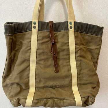 【激レア】RRL ダブルアールエル　2WAY MARKET TOTE BAG RRL DOUBLE RL 2WAY MARKET TOTE BAG BROWN ダブルアールエル 2