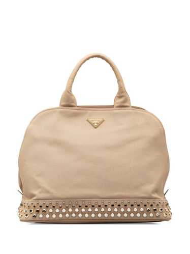 Prada Pre-Owned 2013-2023 Canapa Studded Dome Shop