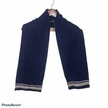 Nike Vintage Navy Blue Knit Scarf White Swoosh War