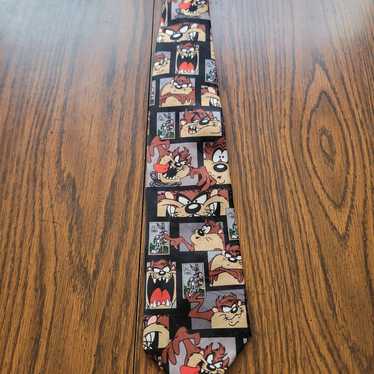 Vintage Looney Tunes Taz & Bugs Neck Tie.  Adult