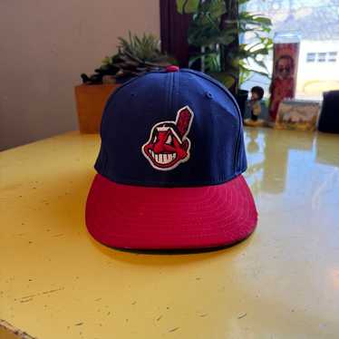 Vintage Cleveland Indians New Era Hat Sz 7 3/8 100