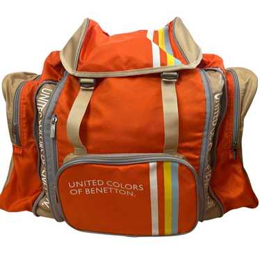 Good Design Benetton Orange Nylon Backpack Large C