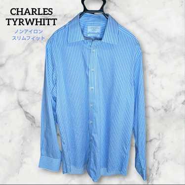 CHARLES TYRWHITT Men's Stripe Long Sleeve