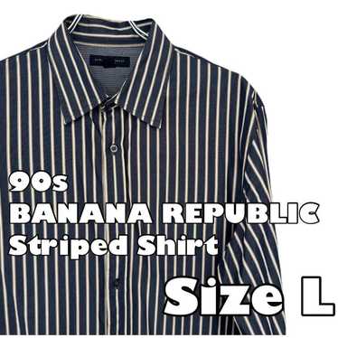 【90s Striped Shirt】Banana Republic XL Equivalent S