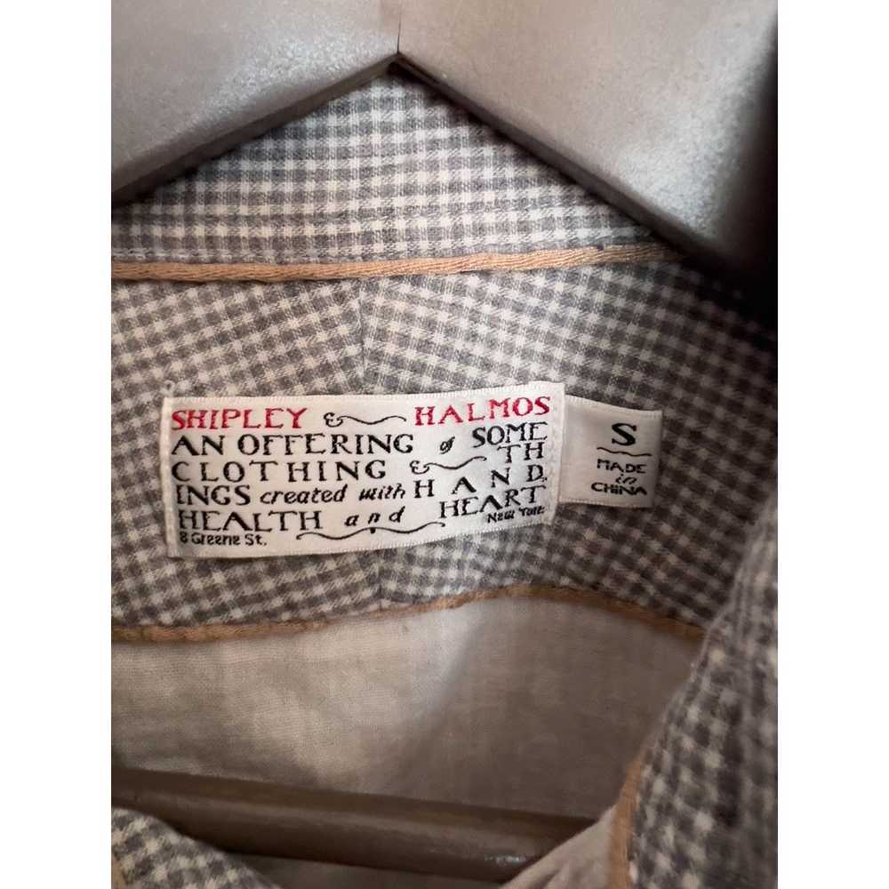 Shipley & Halmos Plaid Checkered Button Down Long… - image 7