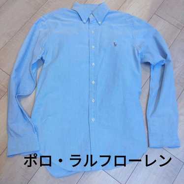 Ralph Lauren light blue button-down shirt.