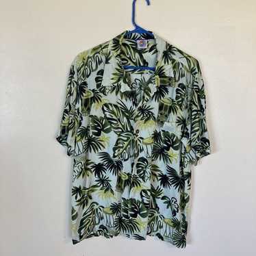 Vintage Makai Beach Hawaii XXL Green Rayon Short S