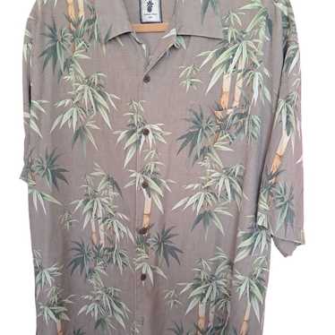 Jamaica jaxx XXL silk hawaiian shirt bamboo stalks