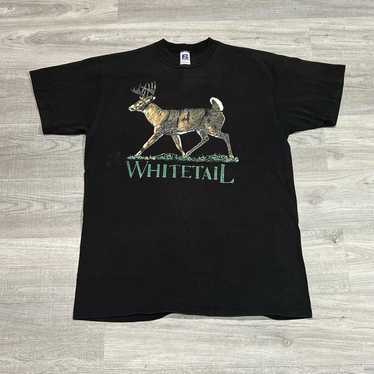 Vintage 1990s Russell Whitetail Deer Shirt