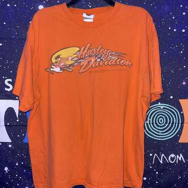 VINTAGE HARLEY LOONEY TUNES TEE SIZE L