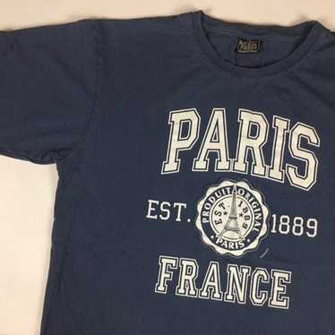 Vintage Paris France Spell-Out Tee 1990s