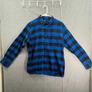 Oakley Oakley Shirt Adult Medium Checked Blue Blac