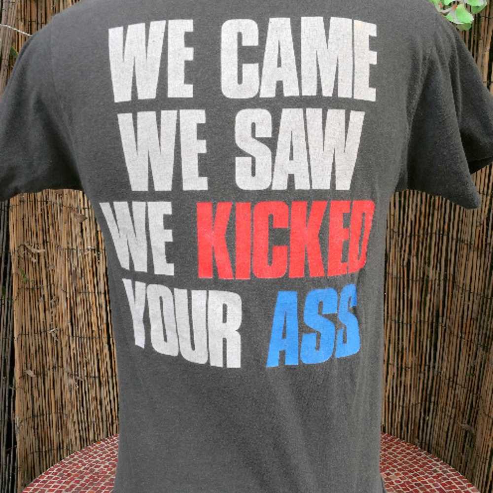 80's Vintage BON JOVI We Kicked Your A$$ T Shirt … - image 3