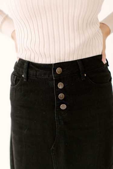 The Main Street Exchange 'Haven' Long Denim Skirt 